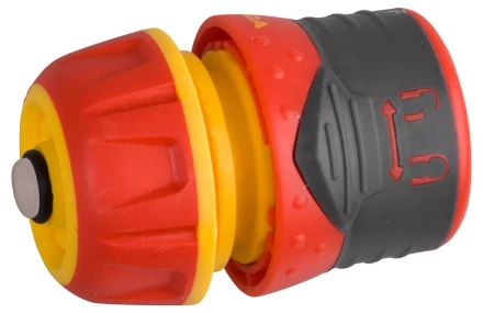 Соединитель GRINDA &quot;Premium&quot; с автостопом и запирающим механизмом, пластмассовый с TPR, 1/2&quot; 8-426431 купить в Муравленко