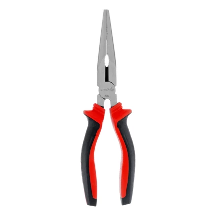 Длинногубцы прямые Matrix, 200 мм, хром-ванадий, двухкомпонентные рукоятки, 17311 купить в Муравленко