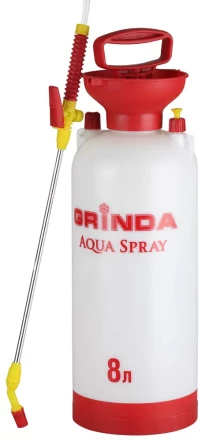 Опрыскиватель садовый GRINDA &quot;Aqua Spray&quot;, широкая горловина, устойчивое дно, алюминиевый удлинитель, 8л 8-425117_z01 купить в Муравленко