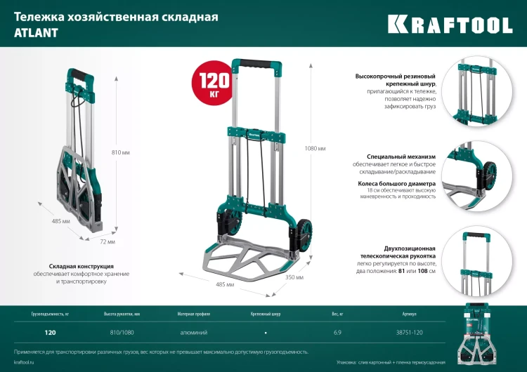 Тележки хозяйственные 38751-120 купить в Муравленко