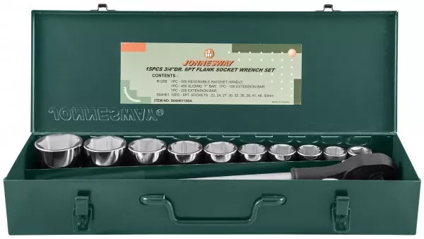Набор головок торцевых 3/4"DR 22-50мм 15предметов Jonnesway S04Н6115SA 47229 купить в Муравленко