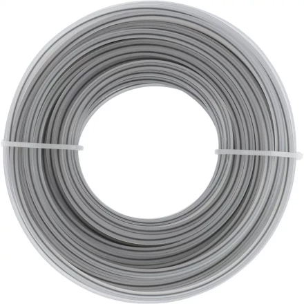 Леска двухкомпонентная для триммера квадратная витая 2,4мм х 15м, EXTRA CORD DENZEL 96185 купить в Муравленко