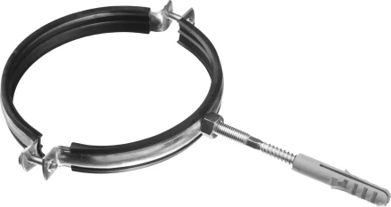 ЗУБР &quot;МАСТЕР&quot;. Хомут трубный с гайкой, оцинкованный, в комплекте с сантехнической шпилькой и дюбелем, 5&quot;, 1шт 37866-138-144 купить в Муравленко