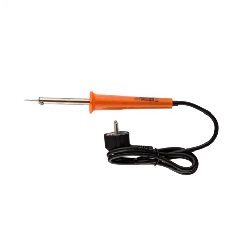 Ремонтный набор электрика 7 предметов: паяльник 30 Вт припой флюс две отвёртки пинцет подставка Sparta 913111 купить в Муравленко