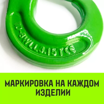 Крюк самозапирающийся с проушиной HITCH 6-Т8 кл 1.25 Т (SZ071264) купить в Муравленко