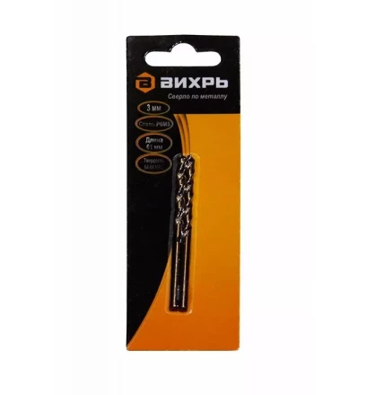 Сверло по металлу Вихрь 3 мм P6M5 купить в Муравленко