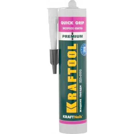 Клей монтажный KRAFTOOL KraftNails Premium KN-990, экспресс хватка, 310мл 41347 купить в Муравленко