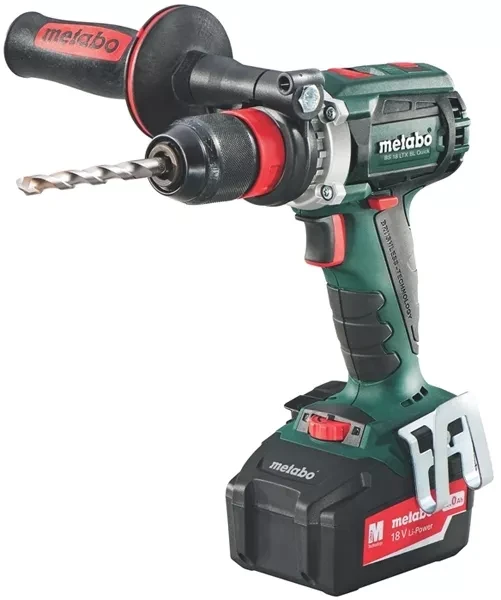Дрель-винтоверт аккумуляторная METABO BS 18 LTX Quick с рукояткой 18В, 2х5.5Ач, LiHD в кейсе купить в Муравленко