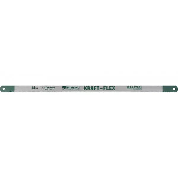 Полотно KRAFTOOL "KRAFT-FLEX" по металлу, Bi-Metal, 18TPI, 300 мм, 2 шт 15942-18-S2 купить в Муравленко