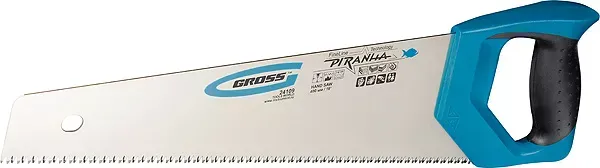 Ножовка по дереву "PIRANHA" 550 мм 11-12 TPI зуб - 3D каленый зуб 2-х комп. рук-ка GROSS 24105 купить в Муравленко