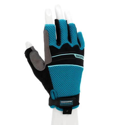 Перчатки комбинированные облегченные, открытые пальцы, AKTIV, размер L (9)// Gross 90309 купить в Муравленко