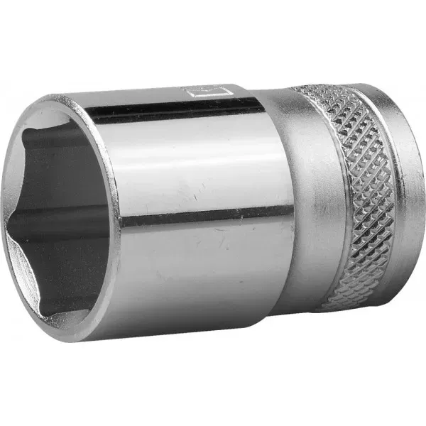 Торцовая головка KRAFTOOL "INDUSTRIE QUALITAT", Cr-V, FLANK, хромосатинированная, 1/2", 19 мм 27805-19_z01 купить в Муравленко