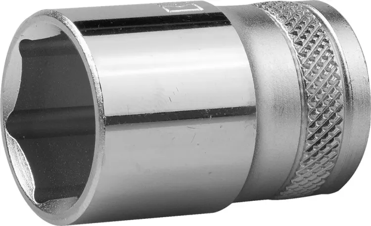 Торцовая головка KRAFTOOL "INDUSTRIE QUALITAT", Cr-V, FLANK, хромосатинированная, 1/2", 19 мм 27805-19_z01 купить в Муравленко
