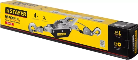 Лебедка STAYER &quot;MAXPull&quot; рычажная, тросовая, 4т/3м 4310-4 купить в Муравленко
