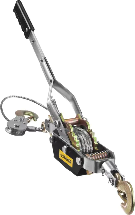 Лебедка STAYER "MAXPull" рычажная, тросовая, 4т/3м 4310-4 купить в Муравленко