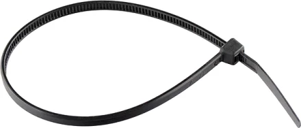 Хомуты 300 х 3,6 мм пластмассовые черные 100 шт  СИБРТЕХ 45560 купить в Муравленко