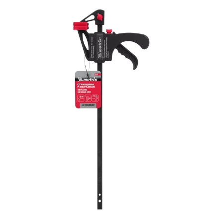 Струбцина универсальная, быстрозажимная, F-образная Matrix, 300 х 415 х 45 мм, пластиковый корпус, 20573 купить в Муравленко