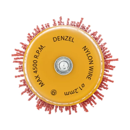 Щетка для дрели Denzel, 65 мм, Чашка, со шпилькой, нейлоновая щетина, 74435 купить в Муравленко