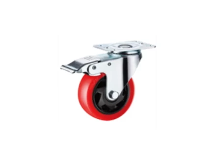 Колесо поворотное усиленное полиуретан SCBM 93 75 мм с тормозом 1027248 купить в Муравленко