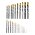 Набор сверл по металлу Denzel 723009, 1-13 мм, Р6М5-TiN, Golden Tip, 25 шт купить в Муравленко
