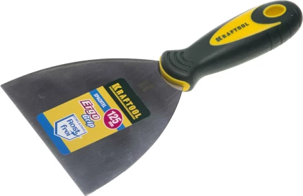 Шпательная лопатка KRAFTOOL с 2-компонент ручк, профилиров нержав полотно, 125мм 10035-125 купить в Муравленко