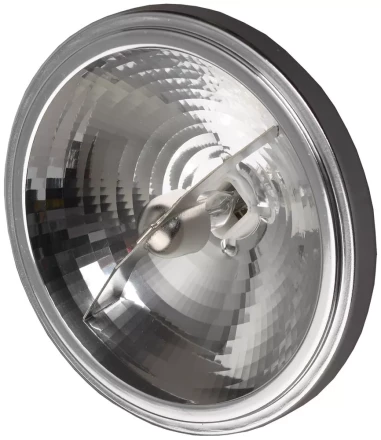 Лампа галогенная СВЕТОЗАР алюм. отражатель, угол 24гр, цоколь G53, диаметр 111мм, 35Вт, 12В SV-44743-24 купить в Муравленко