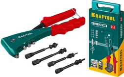 Комбинированные заклепочники, KRAFTOOL Combo2-M6 31180 31180