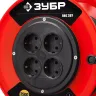 Удлинитель на катушке "ПВС 307", 30 м, 2500 Вт, 4 гнезда, ПВС 3х0,75 кв мм, ЗУБР 55083-30 купить в Муравленко