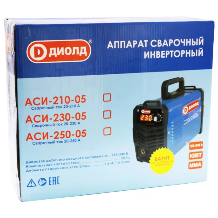 Аппарат сварочный инверторный Диолд АСИ 230-05 купить в Муравленко