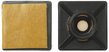 Площадка под хомут-стяжку ПХС самоклеющаяся нейлоновая черная серия МАСТЕР купить в Муравленко