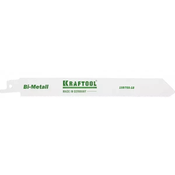 Полотно KRAFTOOL "INDUSTRIE QUALITAT", S1122EF, для эл/ножовки, Bi-Metall, по металлу, шаг 1,4мм, 180мм 159755-18 купить в Муравленко
