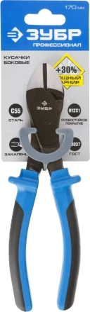 Бокорезы усиленные ЗУБР эксцентриковое расположение шарнира, особостойкое спец. покрытие Н12Х1 (никель/хром), двухкомпонентные рукоятки, 170мм 2201-6-17_z01 купить в Муравленко