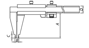 Штангенциркуль ШЦ 3-630 (0.05) класс Премиум губки 90мм купить в Муравленко