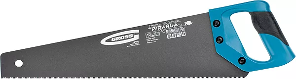 Ножовка по дереву "PIRANHA",400 мм,11-12 TPI,зуб-3D,кал.зуб,тефл.покр.полотна,2-х комп.рук-ка GROSS 24111 купить в Муравленко