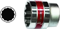 Головка торцевая 17 мм 12-гранная CrV под квадрат 1/2" хромированная MATRIX MASTER 13690