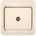 Розетка СВЕТОЗАР &quot;ГАММА&quot; телевизионная одинарная, цвет бежевый SV-54115-B купить в Муравленко