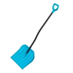 Лопата для уборки снега Palisad 61692, поликарбонат, 475х400х1385мм, алюминиевый черенок, ПВХ оплетка, LUXE