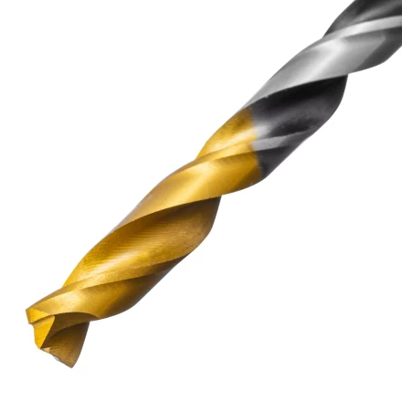 Сверло спиральное по металлу 6 x 93мм, Р6М5, Golden Tip, многогранная заточка Denzel 718278 купить в Муравленко