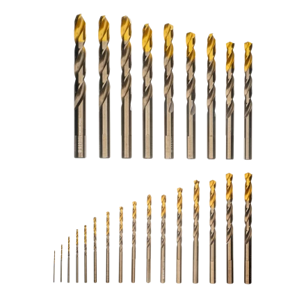Набор сверл по металлу Denzel 723010, 1-13 мм, Р6М5К8-TiN, Golden Tip, 25 шт купить в Муравленко