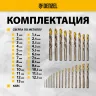 Набор сверл по металлу Denzel 723010, 1-13 мм, Р6М5К8-TiN, Golden Tip, 25 шт купить в Муравленко