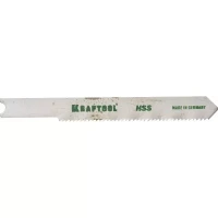 Полотна KRAFTOOL, T218A, для эл/лобзика, HSS, по металлу, фигурный рез, EU-хвост., шаг 1,2мм, 50мм, 2шт 159553-1,2