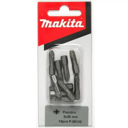 Биты Makita PZ3 25мм 10шт (P-06133) купить в Муравленко