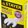 Перчатки STAYER "MASTER" виниловые экстратонкие, M, 10шт 11208-M купить в Муравленко