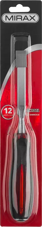 Стамеска MIRAX с двухкомпонентной прозрачной рукояткой, 12мм 1810-12 купить в Муравленко