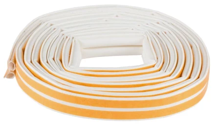 Уплотнитель ЗУБР силиконовый самоклеящийся, профиль &quot;O&quot;, белый, 6м 40925-006 купить в Муравленко