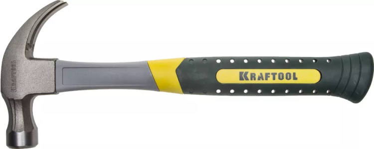 Молоток-гвоздодер 450 г с фиберглассовой рукояткой, KRAFTOOL 20280-450 20280-450 купить в Муравленко