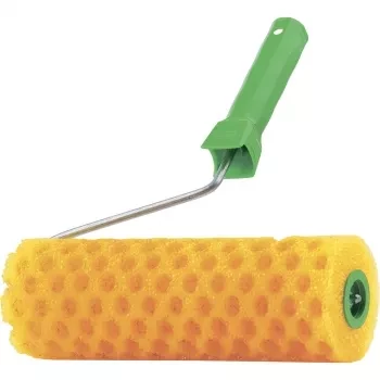 Валик &quot;СТРУКТУРНЫЙ&quot; поролоновый с ручкой, &quot;горошек&quot;, 240 мм СИБРТЕХ 80238 купить в Муравленко