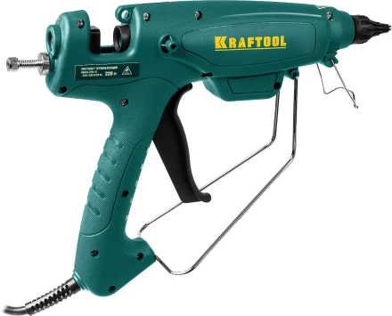 Пистолет клеевой (термоклеящий) &quot;PRO&quot;, KRAFTOOL 06843-220-12, эл, двухкомп корпус, рабоч темп 193град, выход клея 1,2кг/час, d=12мм, 220Вт 06843-220-12 купить в Муравленко