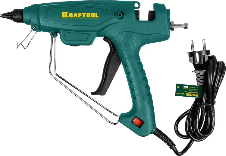 Пистолет клеевой (термоклеящий) "PRO", KRAFTOOL 06843-220-12, эл, двухкомп корпус, рабоч темп 193град, выход клея 1,2кг/час, d=12мм, 220Вт 06843-220-12 купить в Муравленко