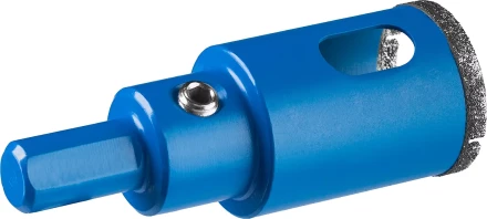 Коронка ЗУБР алмазная в сборе по кафелю, керамике с центрирующим сверлом и имбусовым ключом, зерно 60, 25мм 29850-25 купить в Муравленко